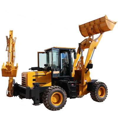 China Factory Export Brand Cheap Price Mini Front End Loader And Backhoe Digger Tractor Wheel Backhoe Loader