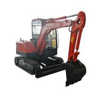 Joystick controls 3 tonne 3.5ton harga excavator in china with rock breaker smala  digger 3.5ton prices