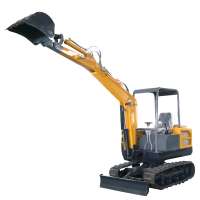 China garden cheap small mini farm wheel backhoe shovel digger trencher tractor excavator