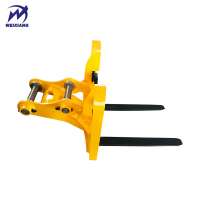 China Factory Customizable 12T excavator pallet forks max lifting weight approx 3 tons