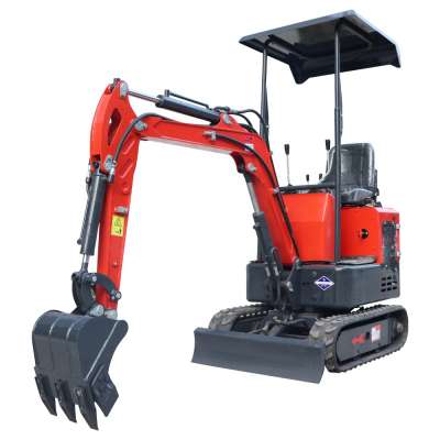 Chinese 0.8ton Mini Hydraulic Crawler Excavator With Bucket Hammer Attachment