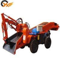 high efficiency multi function mine tunnel use hydraulic electric underground rock mucking loader with breaking hammer